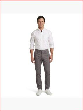 Men's Slim Fit Tapered Chino Pants Cotton Blend Stretch Khakis